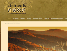Tablet Screenshot of elementsspashop.com